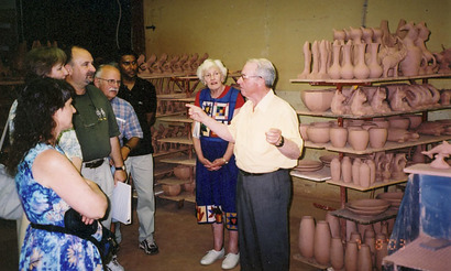 Mr Blair at the 2003 Blue Mountain Pottery Factory Tour